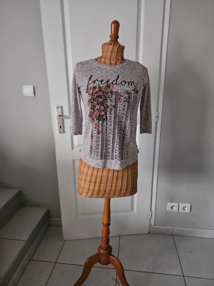 T-shirt manches 3/4 berska taille S u45