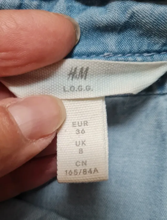 Robe jeans H&M T36 - photo numéro 8