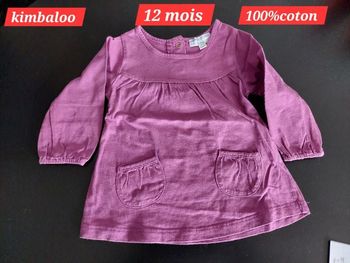 Robe mauve fille 12mois
