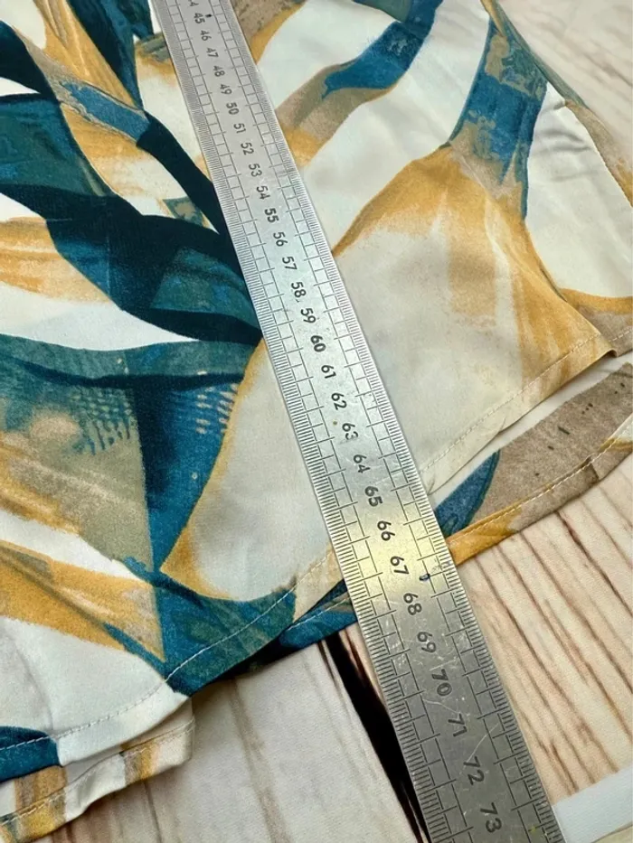 Chemise femme fluide et satinée imprimé jungle taille L/XL - photo numéro 7
