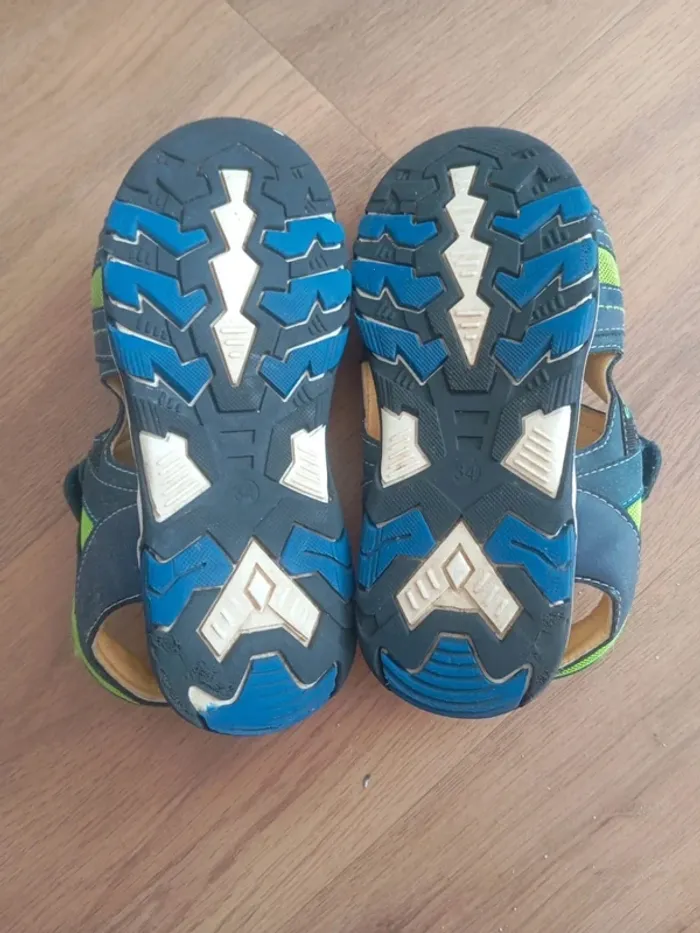Sandale à scratch garçon t 34 - photo numéro 5