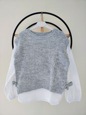 8 ans pull bi matière Gémo