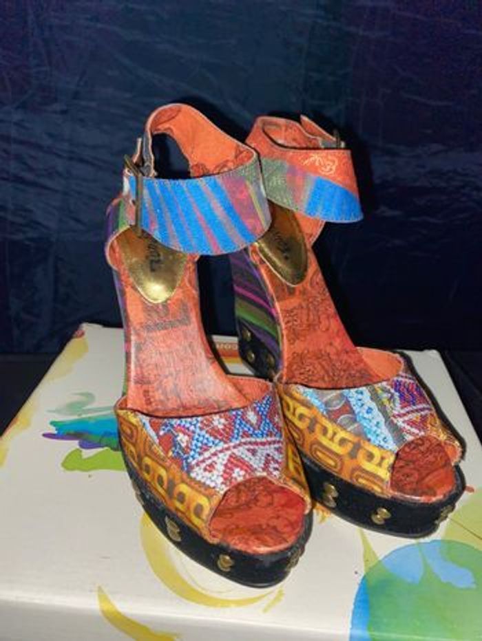 sandales compensées desigual - photo numéro 2