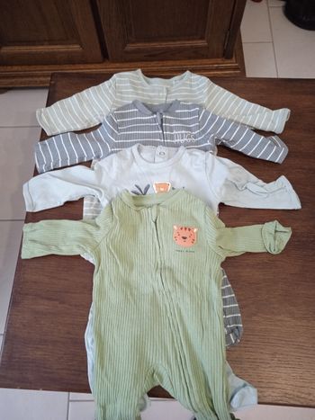 Lot de pyjamas garçon 1 mois de