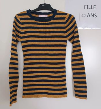 Pull rayé 10 ans