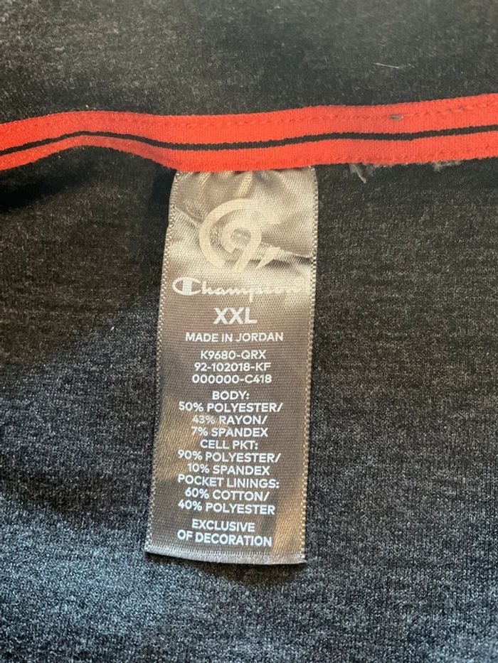 Veste zippée à capuche pour homme C9 by Champion grise taille XXL 149 - photo numéro 9