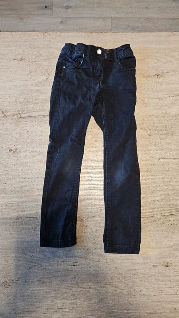 Jean s stretch noir, ajustable à la taille, slim, NKY, 6 ans - photo numéro 2