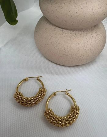 Boucle d'oreille créole dorée