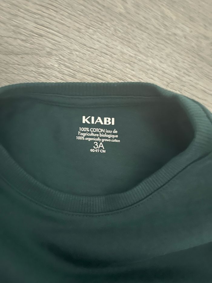 Lot de 2 t shirts à manches longues noir et bleu fille 3 ans - photo numéro 5