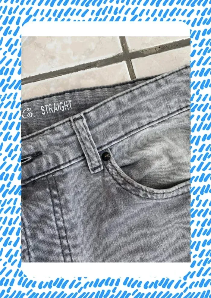 Jean gris Denim co straight - photo numéro 6