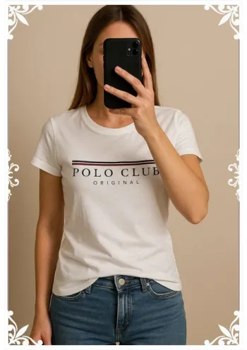T-shirt blanc Polo Club Original – Taille XXL