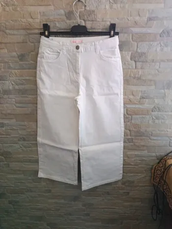 Pantacourt blanc cropped Gémo 8A (2)