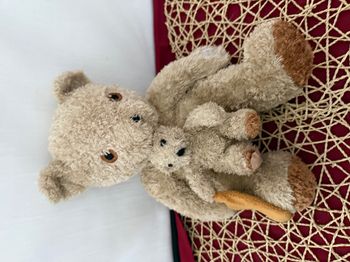 Doudou Peluche Ours et son doudou mouchoir Jours Heureux Ciad