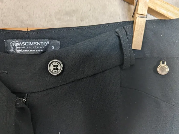 Pantalon droit souple Rinascimento - marine/noir - photo numéro 3