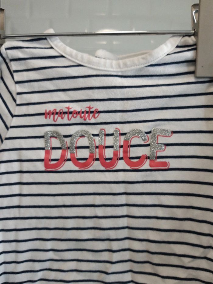 🌸 tee-shirt manches longues fille en 6 mois tape à l'oeil 🌸 - photo numéro 2