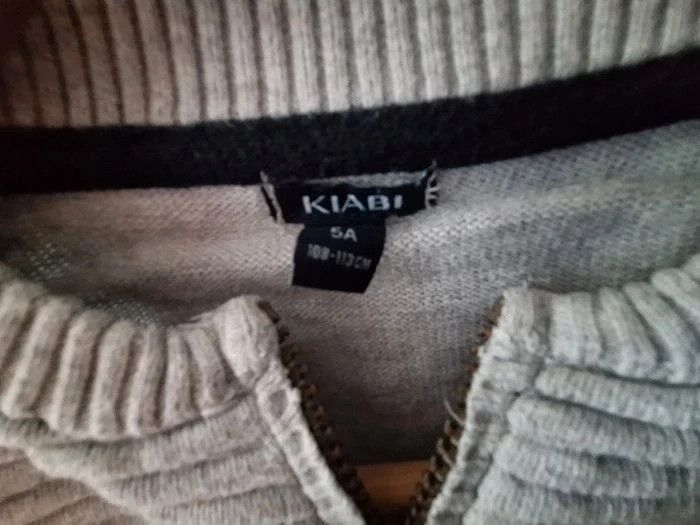 Gilet zippé gris Kiabi 5 ans - photo numéro 2