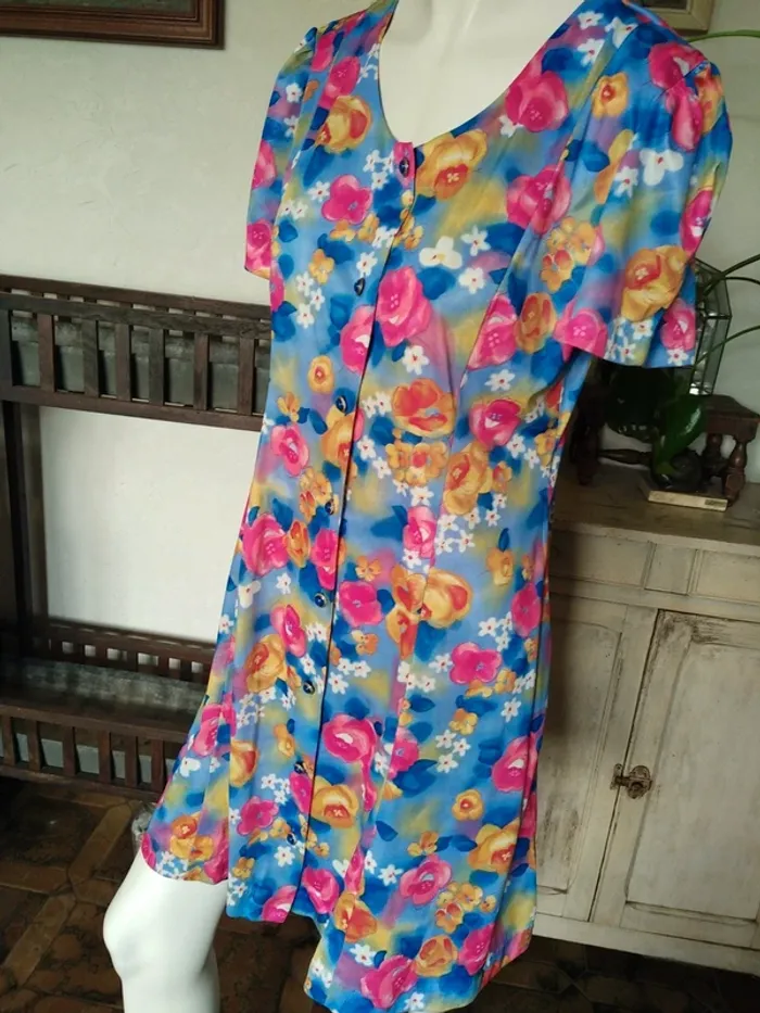 Robe dress vintage printemps été retro fleurs flower