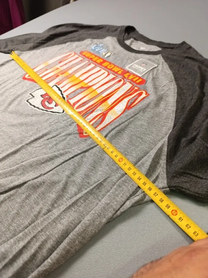 T-shirt imprimé fanatics Kansas City Super bowl NFL trophy - XL - photo numéro 9