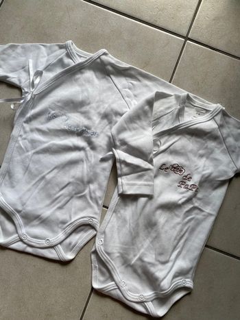 Lot de 2 body manches longues 6 mois