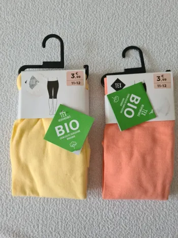 Lot de 2 leggings courts Tex neufs 11/12 ans