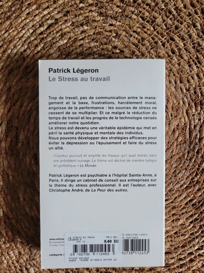Le stress au travail. Patrick Legeron - photo numéro 4