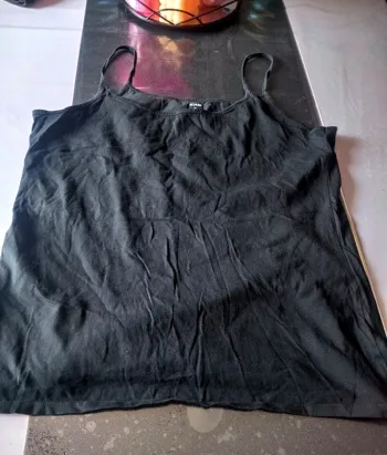 Débardeur noir femme