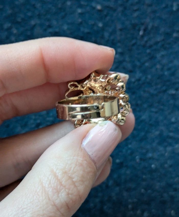 Bague fantaisie a strass - photo numéro 3