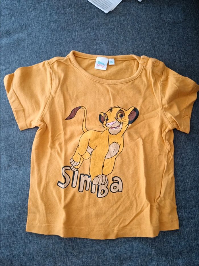 Lot t-shirt disney baby mickey et simba - photo numéro 6