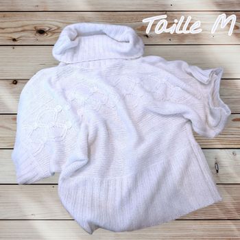 🌿 Pull léger col roulé et manches courtes Mim🌿