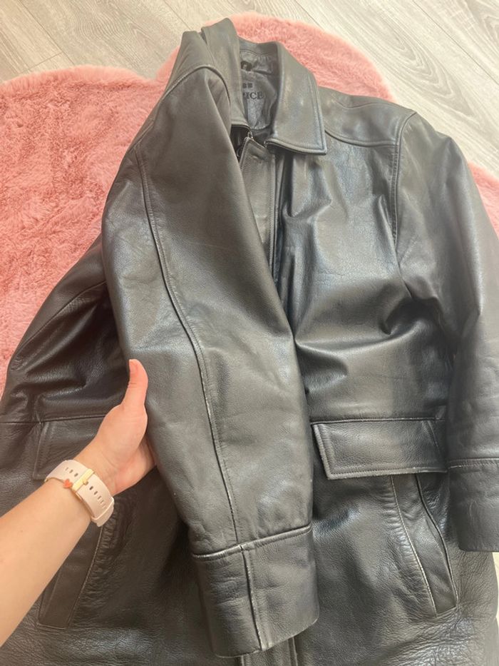 Veste cuir homme 50 noir - photo numéro 11