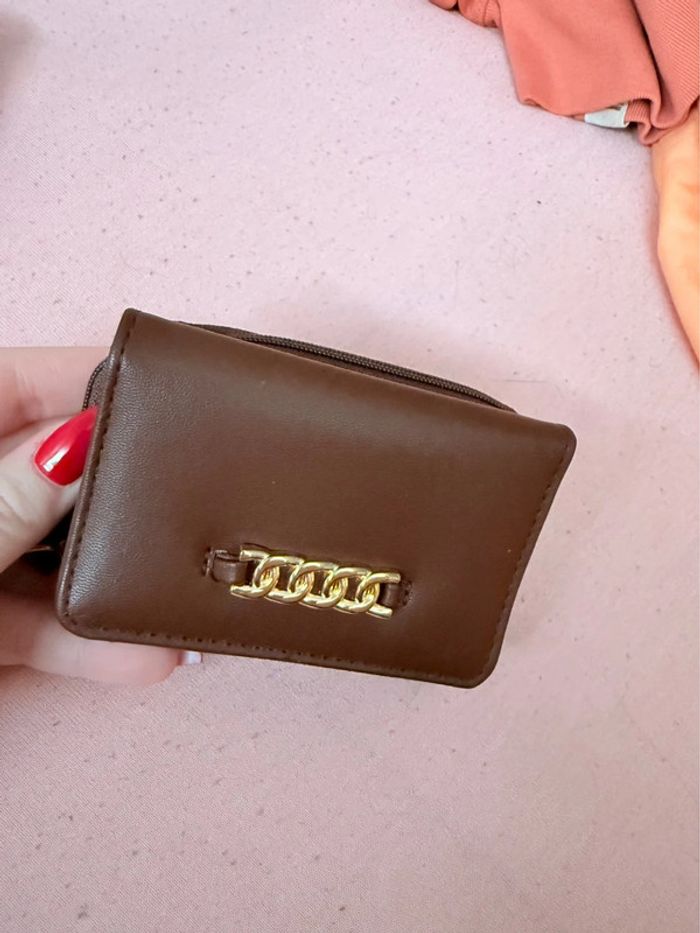 Porte monnaie marron