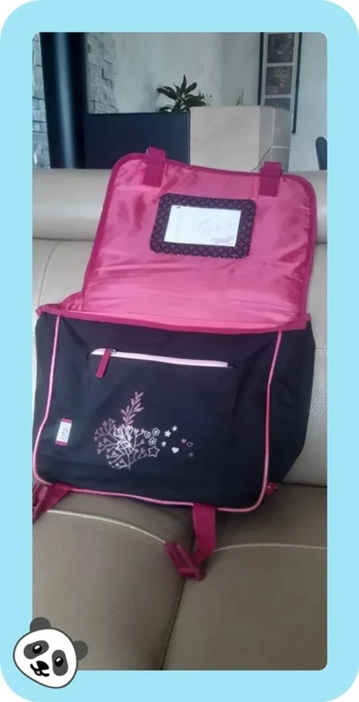 Cartable / sac d'école "cybel" cheval/ licorne - photo numéro 3