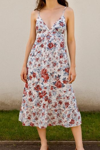 🌸 Robe Longue d’été à Fleurs - Style Bohème Élégant