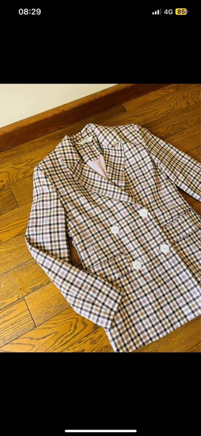 Sublime veste primark taille 32 à motif petit carreaux Vichy neuf