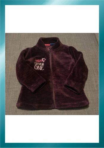 Polaire prune 2/3 ans