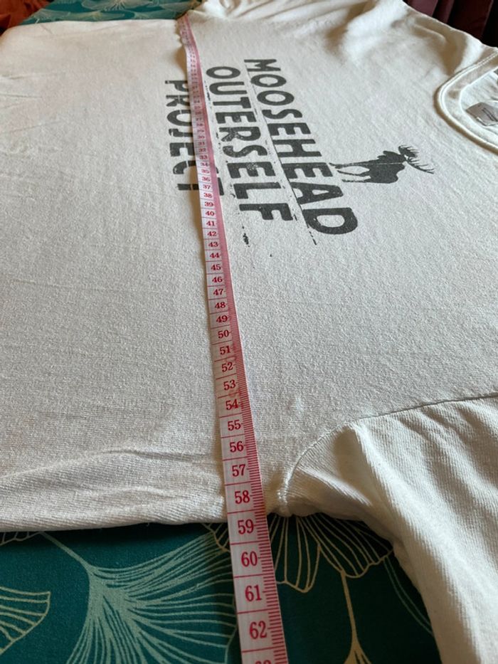 T-shirt blanc pour homme Moosehead Outerself Project taille L 375 - photo numéro 5