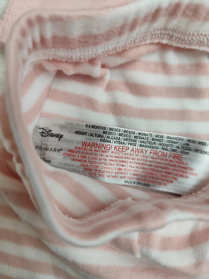 Lot de 2 pyjamas Disney Primark 0-3 mois - photo numéro 3