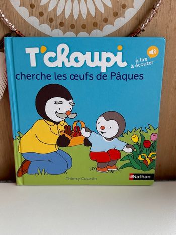Livre tchoupi cherche les œufs de Pâques 