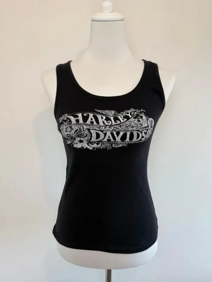 Débardeur Harley Davidson femme noir taille M très bon état