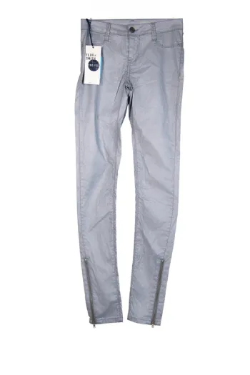 ean slim Teddy Smith The Jeg Zip Power Shiny gris 24 US / 34 FR neuf XS / 34 / 6·Neuf avec étiquette