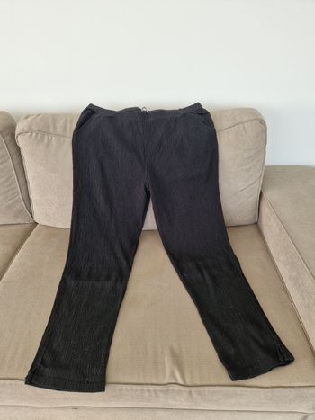 Pantalon noir drappé élastique Balsamik