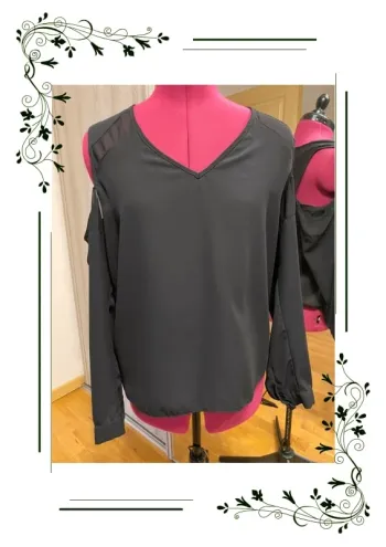 ASOS Blouse black, Femme, Taille: 38, Noir