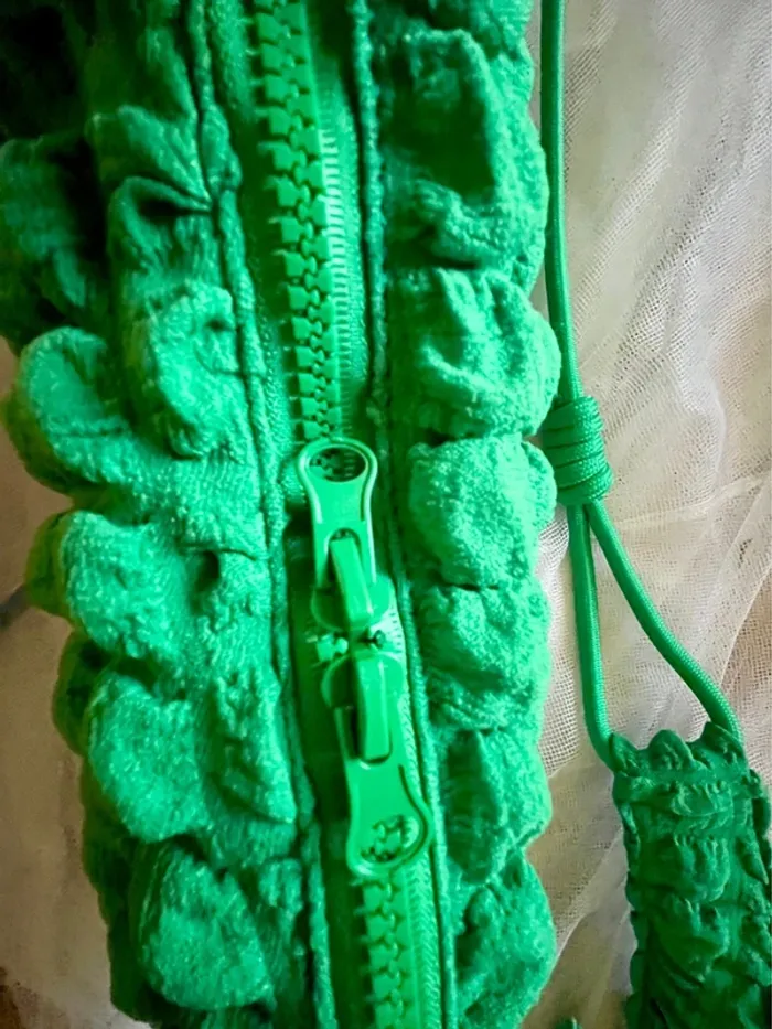 Sac Waffle de Crazy Lou vert pomme - neuf sans étiquette - photo numéro 6