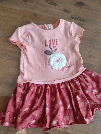 Robe rose été 12 mois