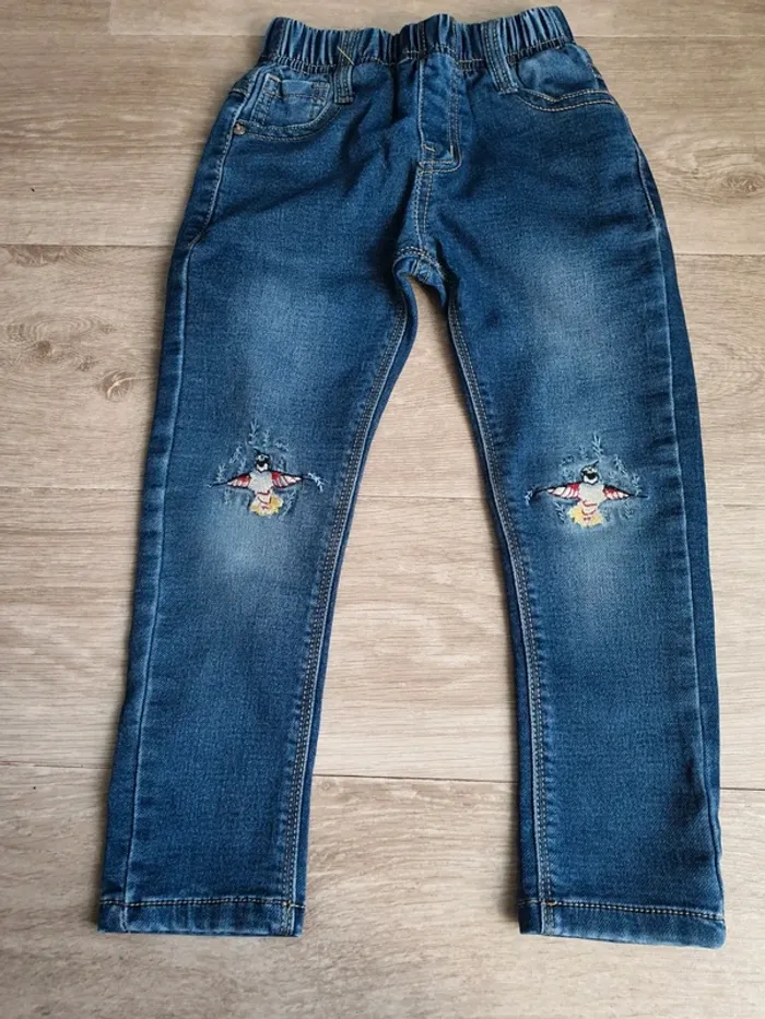 Jean taille 4 ans brodé - photo numéro 4