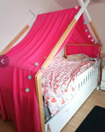 Tissu pour lit cabane