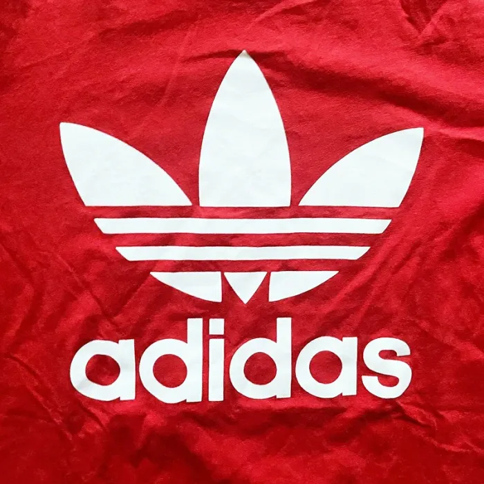Adidas Classic Red/Rouge T-Shirt Vintage Logo Homme Exclusive Sport Mode Y2K (Taille L) - photo numéro 4