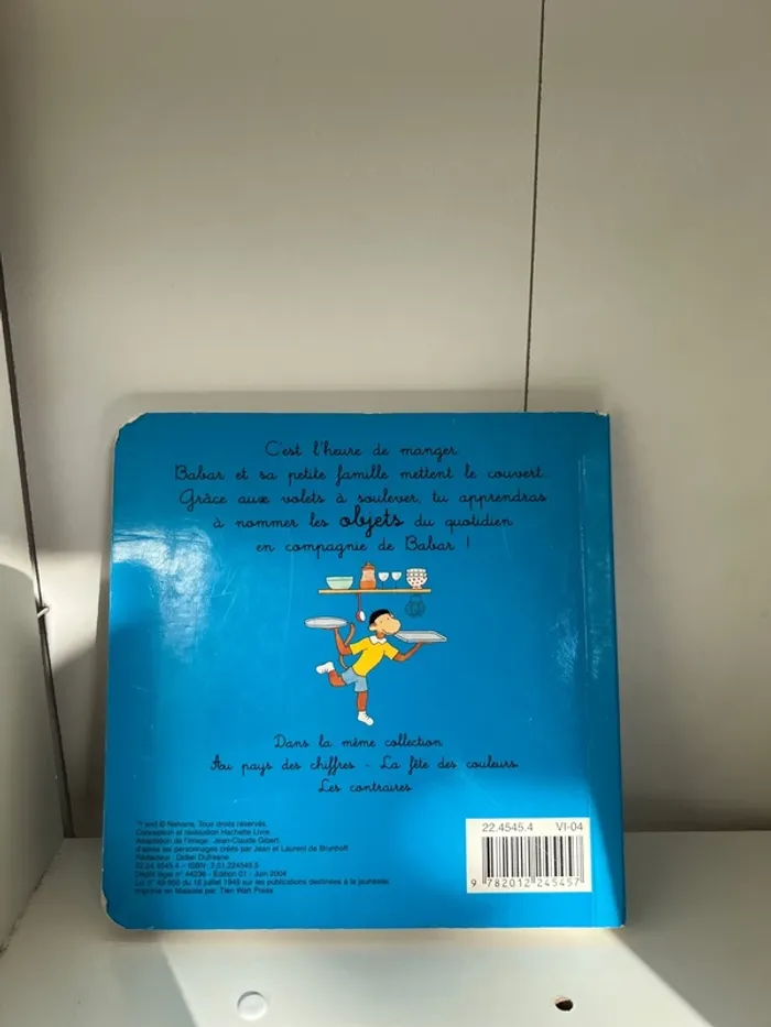 Livre enfant A table avec Babar Bon état Collection Babar - photo numéro 3