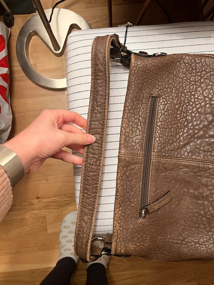 Sac à main Cuir Marron Francinel - photo numéro 9