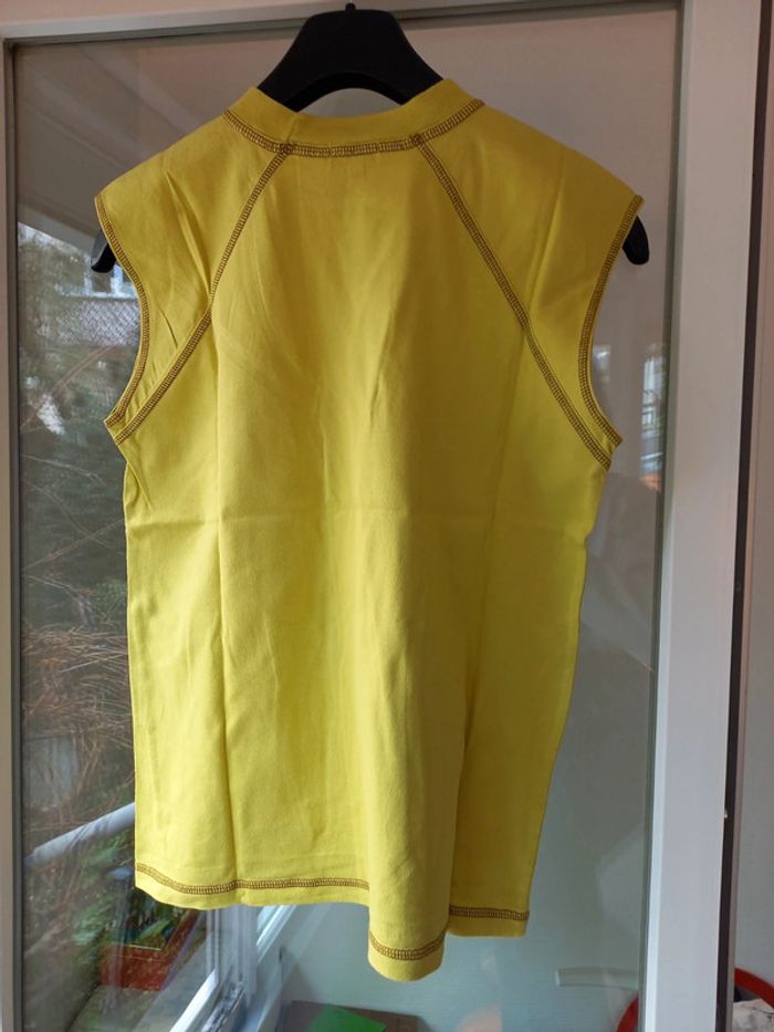 Tshirt sans manches vert clair vintage - photo numéro 2